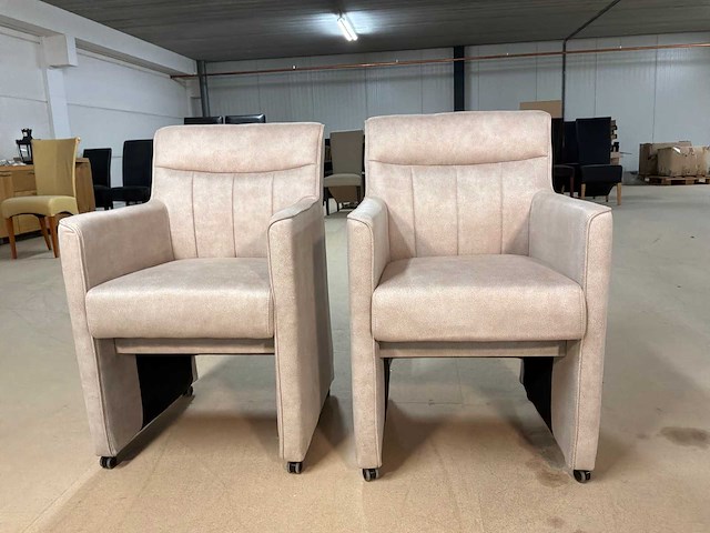 Wes verrijdbare eetkamerstoel (2x) - afbeelding 3 van  10