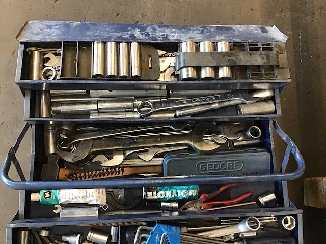 Wesma gereedschapskist met inhoud - afbeelding 2 van  4