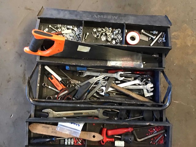 Wesma gereedschapskist met inhoud - afbeelding 3 van  4