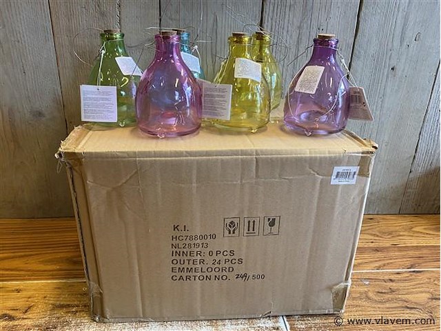 Wespenvangers, verschillende kleuren , 24 stuks - afbeelding 1 van  2