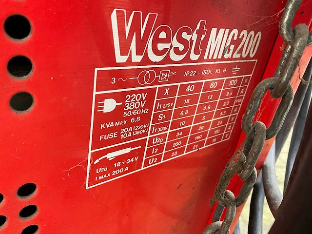 West mig200 mig lasapparaat - afbeelding 5 van  5