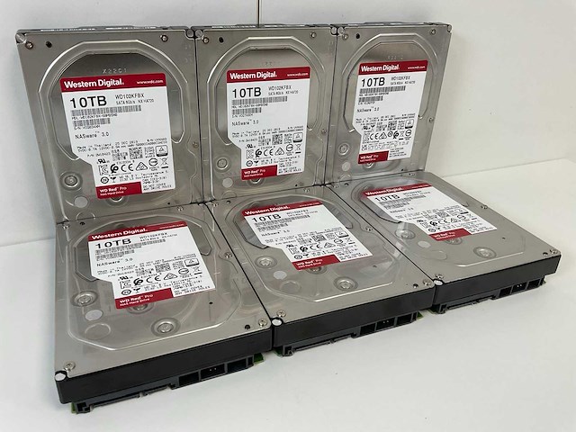 Western digital (wd102kfbx) red pro 10 tb sata nas hdds (6x) - afbeelding 3 van  6