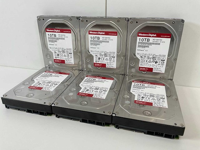 Western digital (wd102kfbx) red pro 10 tb sata nas hdds (6x) - afbeelding 4 van  6