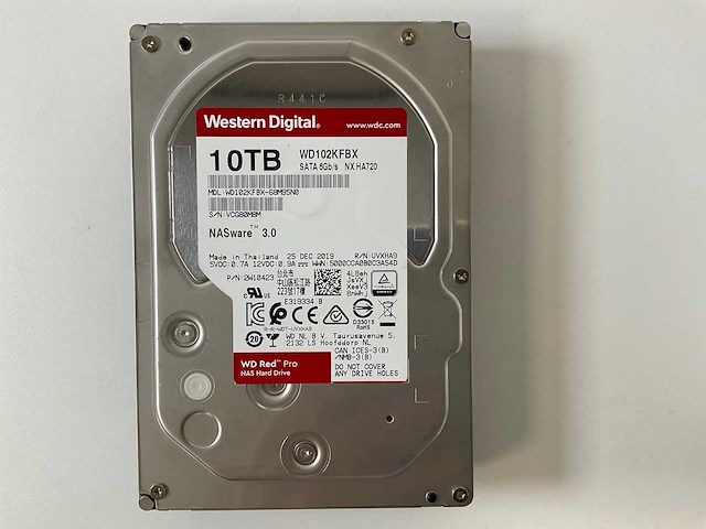 Western digital (wd102kfbx) red pro 10 tb sata nas hdds (6x) - afbeelding 5 van  6