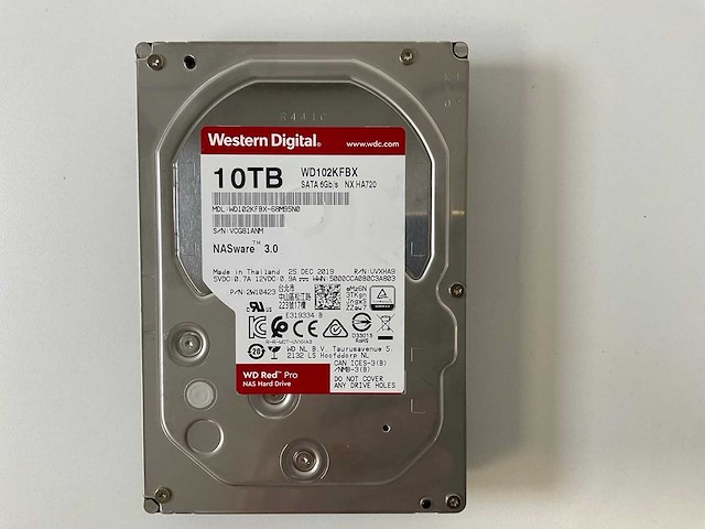 Western digital (wd102kfbx) red pro 10 tb sata nas hdds (6x) - afbeelding 5 van  6