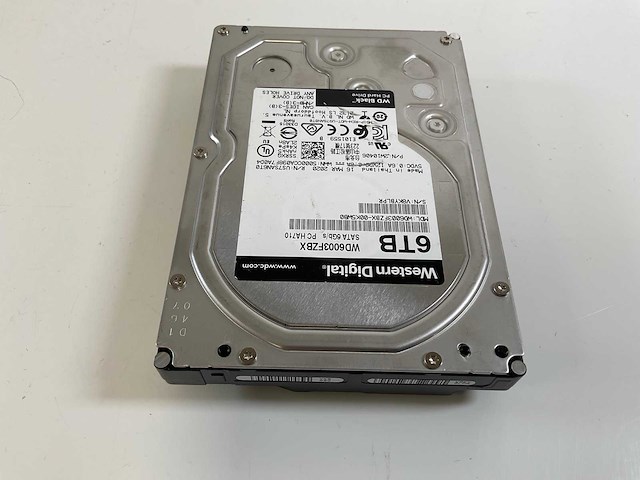 Western digital (wd6003ffbx) 6 tb sata / (wd6003fzbx) 6 tb sata hdds (9x) - afbeelding 5 van  6