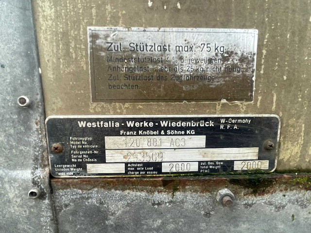 Westfalia 120 881 ac3 paardentrailer - afbeelding 11 van  22