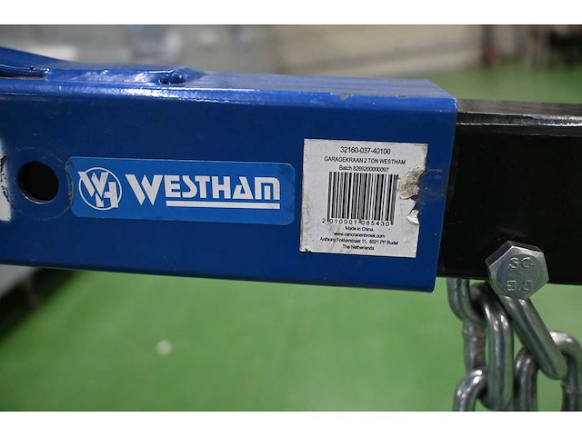 Westham 2000kg werkplaatstakel - afbeelding 4 van  4