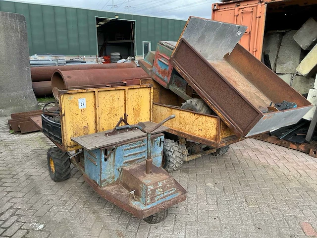 Weterings ponywagen dumper (3x) - afbeelding 1 van  6