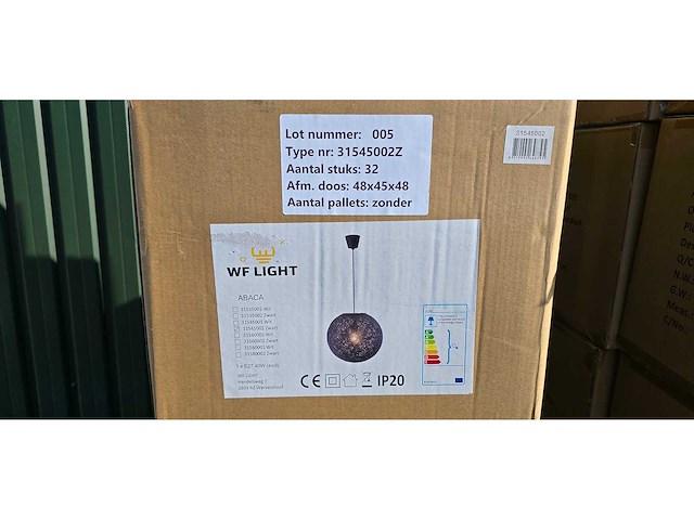 Wf light - abaca 31545002z ø35 - hanglamp (32x) - afbeelding 4 van  5