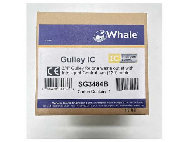 Whale shower drain plug with water sensor - sg3484b - afbeelding 4 van  4