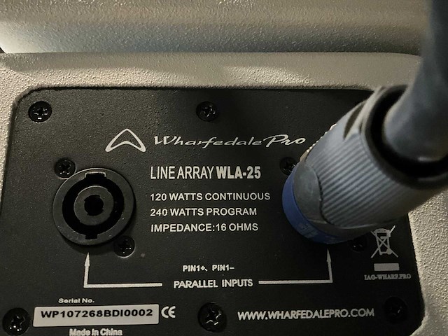 Wharfadale wla-25 line array luidspreker set - afbeelding 2 van  11