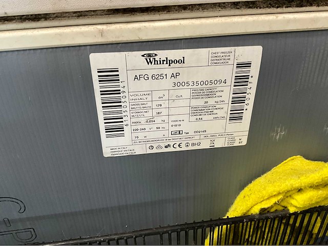 Whirlpool - afg6251 ap - vriezer - afbeelding 8 van  8