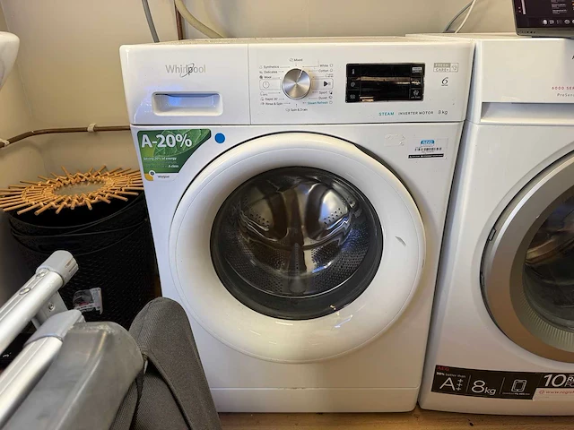 Whirlpool - freshcare+ 6th sense - wasmachine 8 kg - afbeelding 1 van  5