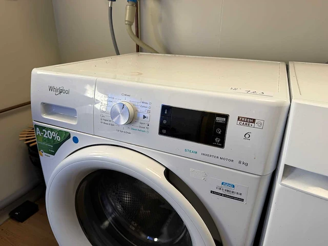 Whirlpool - freshcare+ 6th sense - wasmachine 8 kg - afbeelding 4 van  5