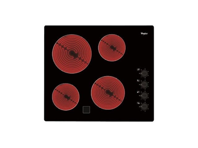 Whirlpool akm9010ne kookplaat inbouw, keramisch 230 v zwart - afbeelding 1 van  3