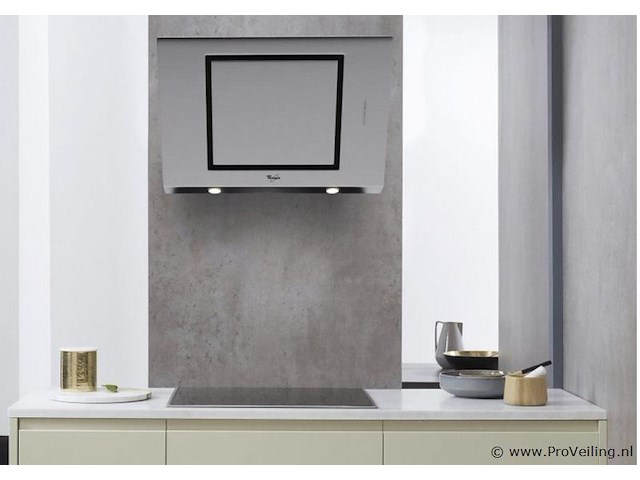 Whirlpool akr 808/1 ix rvs schuine wandafzuigkap - afbeelding 2 van  3