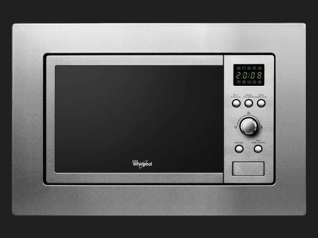 Whirlpool amw140ix inbouw magnetron rvs - afbeelding 1 van  2