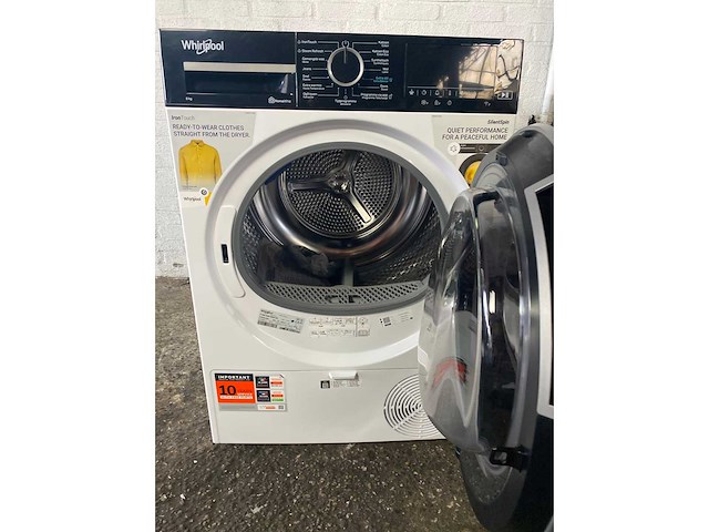 Whirlpool c wd 85m wbs be 8kg warmtepompdroger, 800w - afbeelding 1 van  5