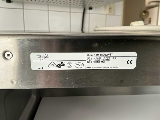 Whirlpool pro 2860 professionele magnetron – 1800w - afbeelding 4 van  8