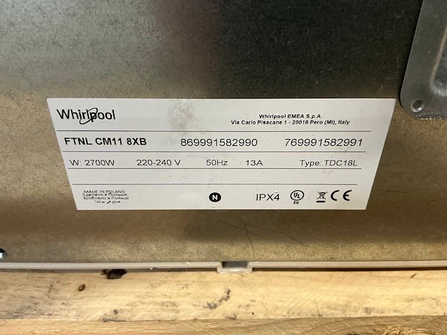 Whirlpool tdc18l wasdroger - afbeelding 4 van  4