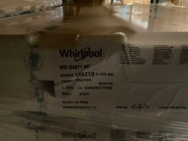 Whirlpool wbb487ne 4-zone inductiekookplaat (10x) - afbeelding 3 van  3