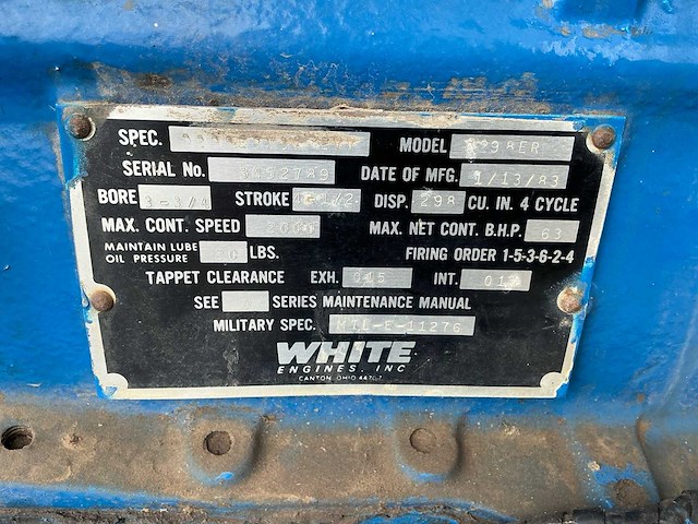 White engines inc. 0298er aggregaat - afbeelding 7 van  10