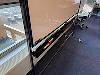 Whiteboard dubbelzijdig op wielen - afbeelding 3 van  5