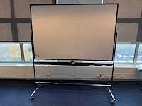 Whiteboard dubbelzijdig op wielen - afbeelding 5 van  5