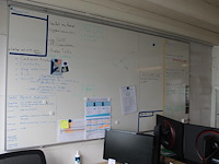 Whiteboard met afmeting 120 x 240 cm. - afbeelding 2 van  2