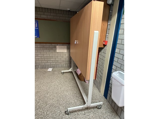 Whiteboard multifunctionele kast op wielen - afbeelding 10 van  10