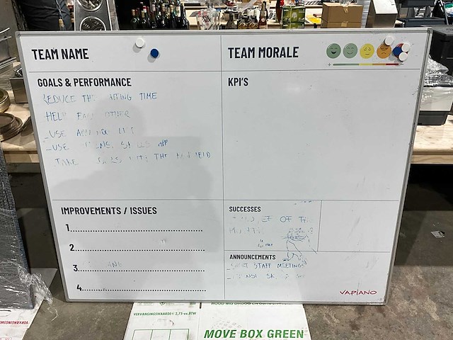 Whiteboard "performance" - afbeelding 1 van  1