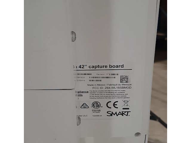 Whiteboard, smart, kapp 42" capture board f032hd16k0033, 2015 - afbeelding 9 van  9
