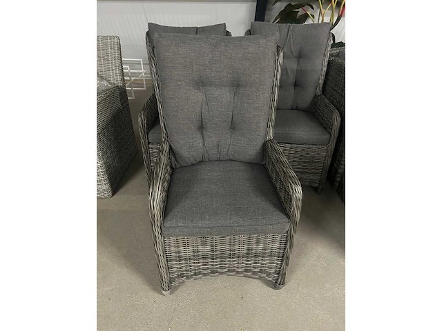 Wicker - verstelbare - tuinstoelen (4x) - afbeelding 5 van  6