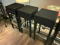 Wicker barkruk (5x) - afbeelding 4 van  5