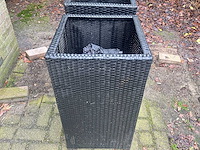 Wicker plantenbak (2x) - afbeelding 1 van  3