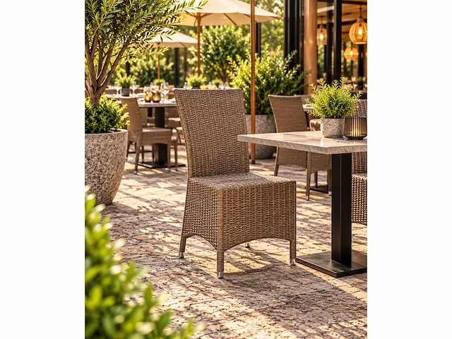 Wicker terrasstoel (14x) - afbeelding 1 van  4