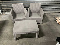 Wicker tuinset - afbeelding 1 van  3