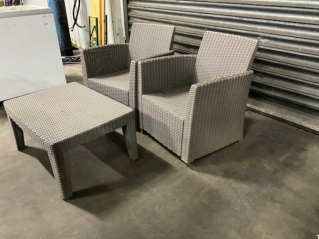 Wicker tuinset - afbeelding 3 van  3