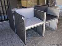 Wicker tuinstoelen - 4 stuks - afbeelding 1 van  3