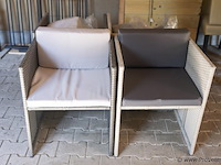 Wicker tuinstoelen - 4 stuks - afbeelding 3 van  3