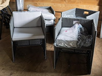Wicker tuinstoelen - 4 stuks - afbeelding 1 van  2