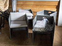 Wicker tuinstoelen - 4 stuks - afbeelding 2 van  2