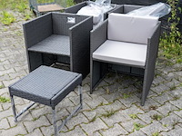 Wicker tuinstoelen - 4 stuks - afbeelding 1 van  2