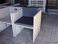 Wicker tuinstoelen - 5 stuks - afbeelding 1 van  2