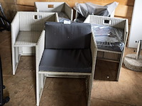 Wicker tuinstoelen - 5 stuks - afbeelding 2 van  2