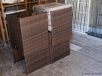 Wicker tuinstoelen incl. kussens - 4 stuks - afbeelding 4 van  4
