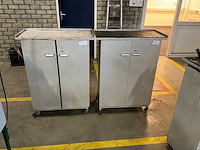 Widenhorn mobiele werkplaatskast met werkblad (2x) - afbeelding 1 van  10