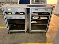 Widenhorn mobiele werkplaatskast met werkblad (2x) - afbeelding 4 van  10