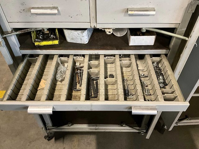 Widenhorn mobiele werkplaatskast met werkblad (2x) - afbeelding 5 van  10